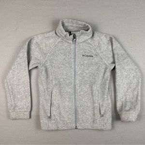 Columbia Sportswear Company - Girls S (7-8) - Grey Fleece - Zip front pockets